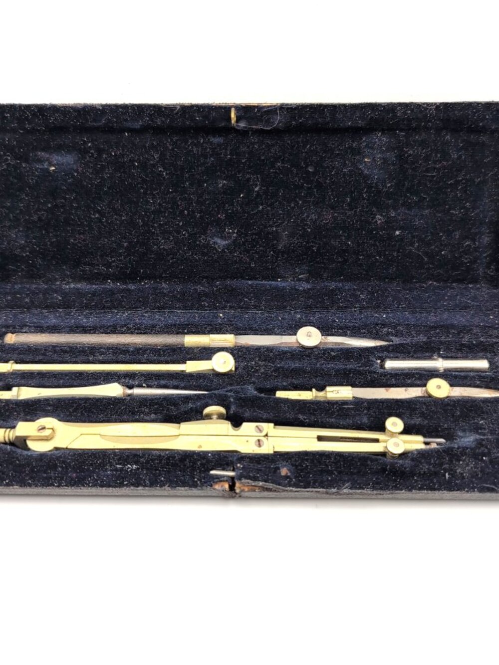 Vintage Eugene Dietzgen Co Drafting Set 6 Piece Tools in Branded Hard Case #1179